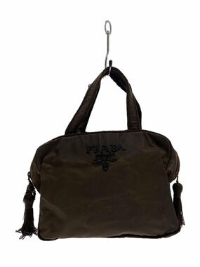 Prada Bijou Tassel Handbag Khaki Green